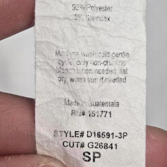 Kaileigh V-neck Long Puff Sleeve Dark Green Floral Faux Wrap Dress Size SP - Picture 6 of 12